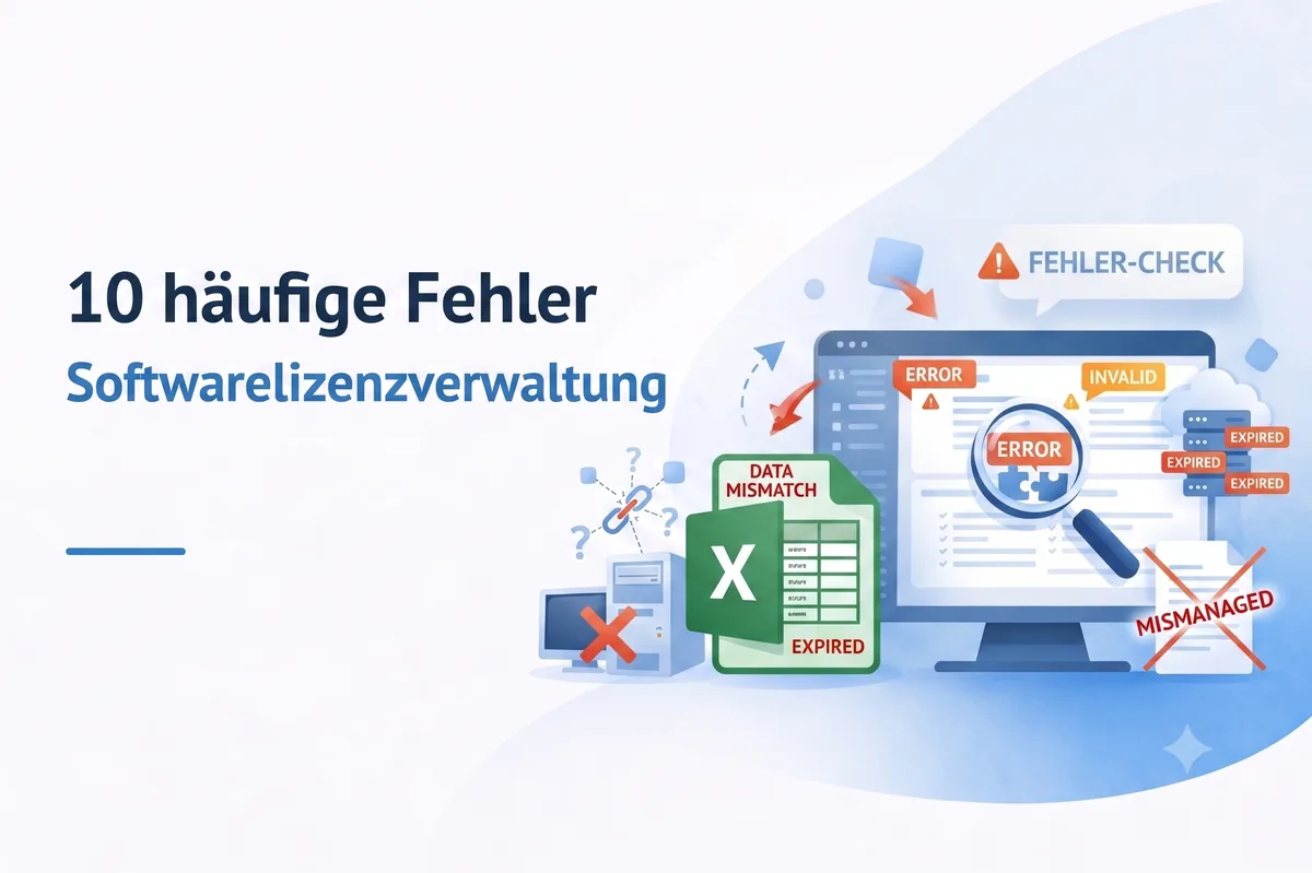 10 häufige Fehler bei der Softwarelizenzverwaltung – und wie Sie sie vermeiden