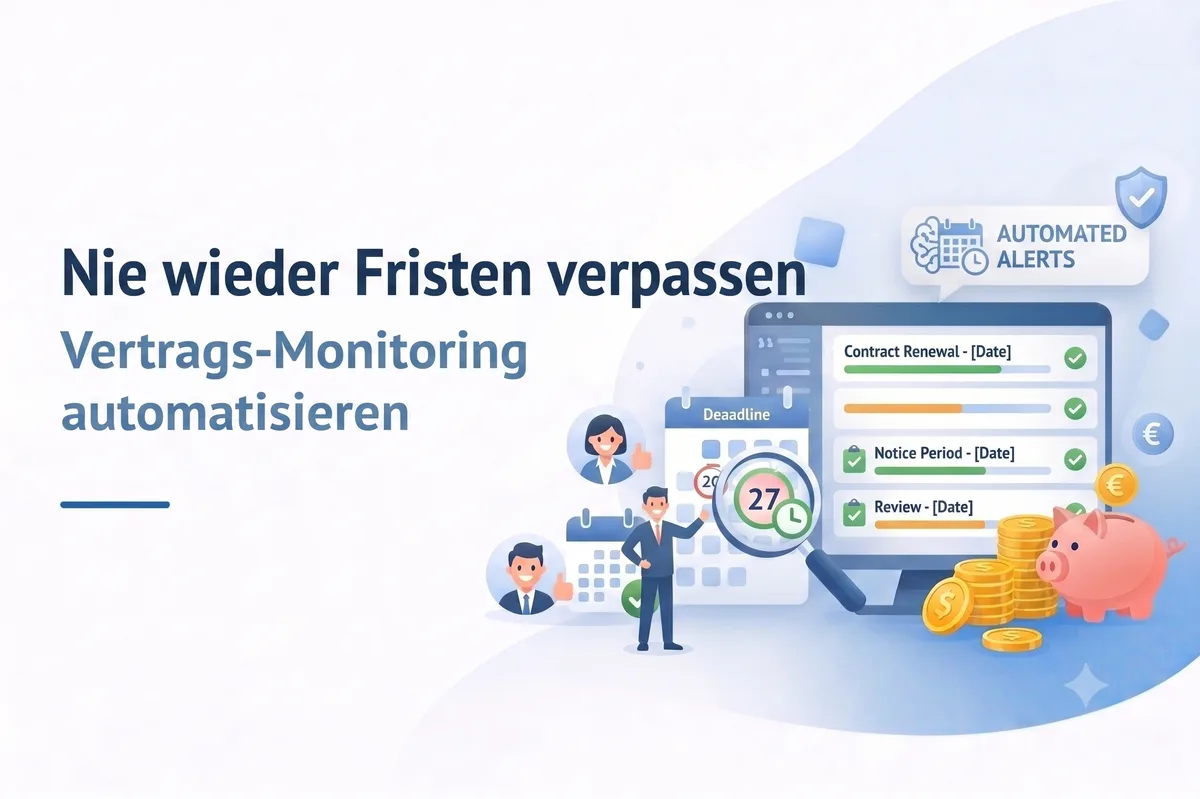Nie wieder eine Kündigungsfrist verpassen: So automatisieren Sie Ihr Vertrags-Monitoring